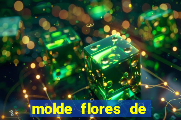 molde flores de papel para imprimir